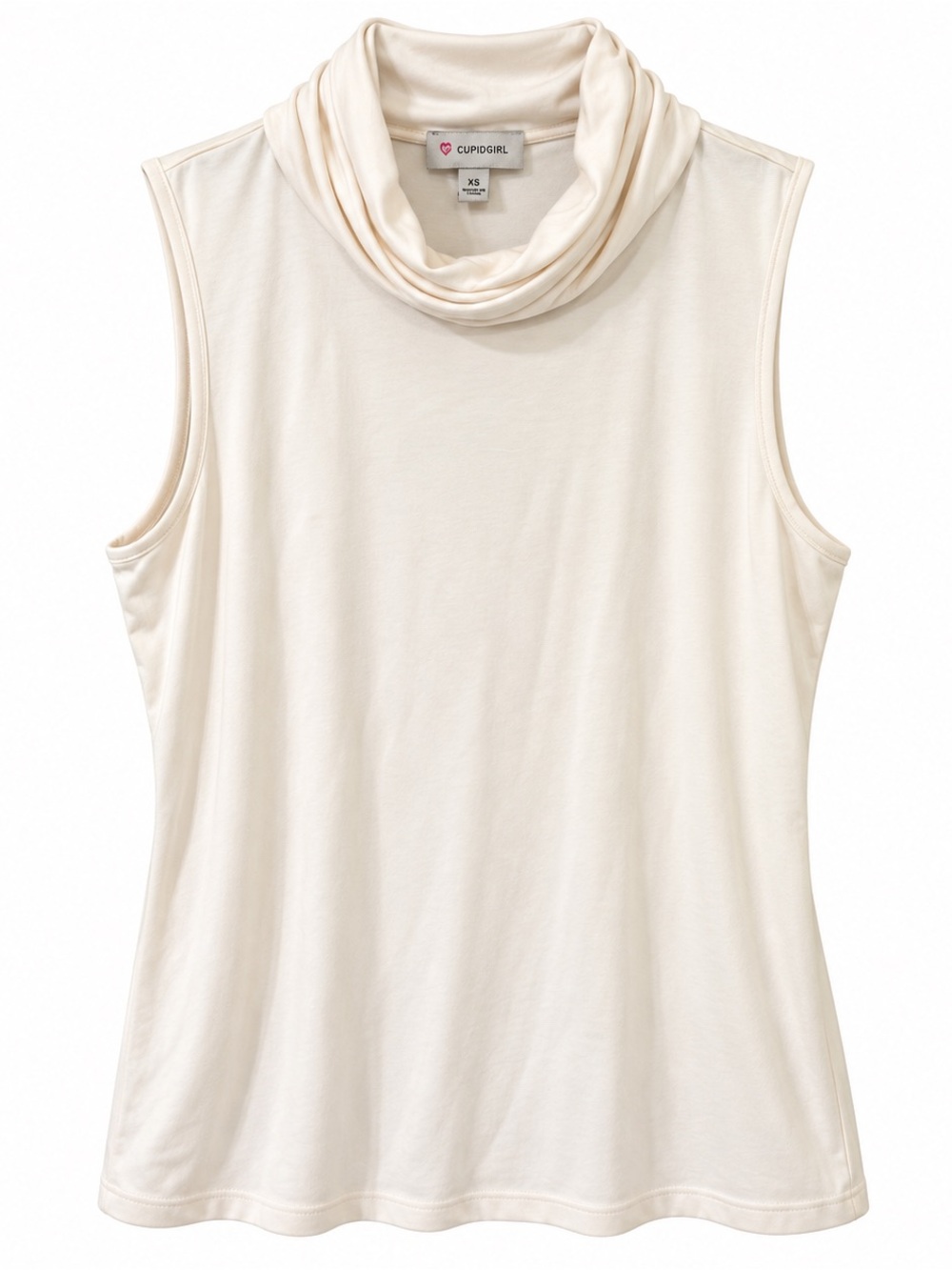 Cremieux Cream Sleeveless Turtleneck Camisole NWT 7